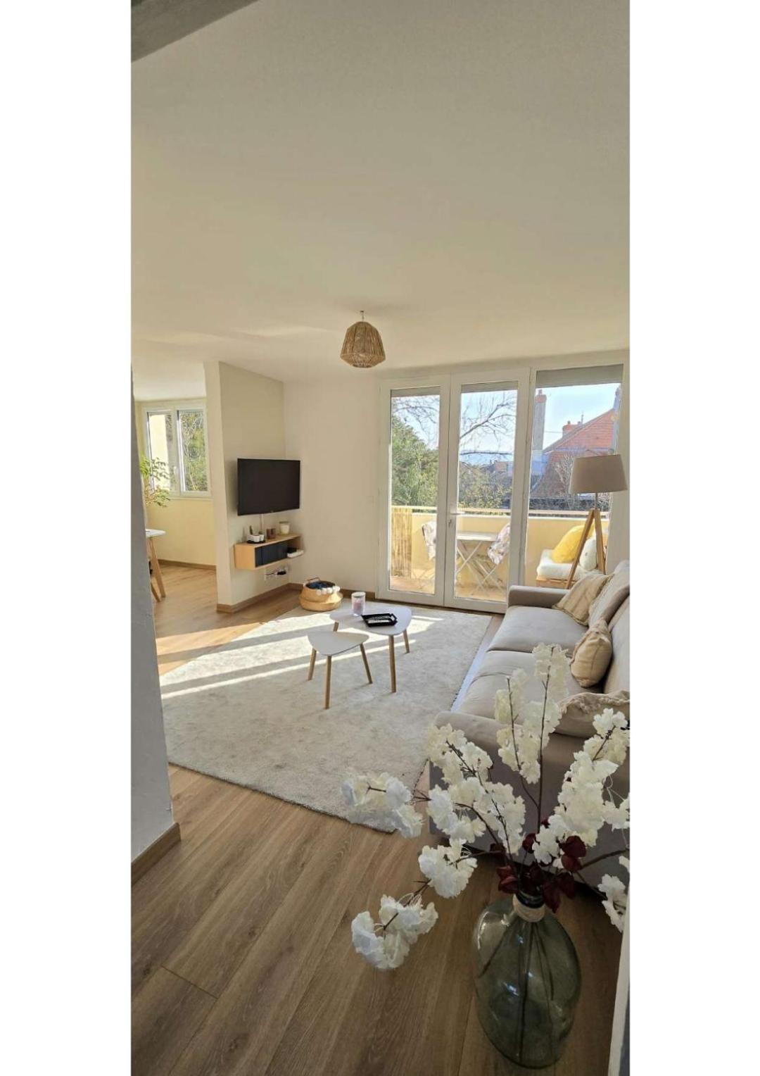 Апартаменты Superbe T3 Cosy, Parking Gratuit + Balcon Риом Экстерьер фото